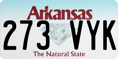 AR license plate 273VYK