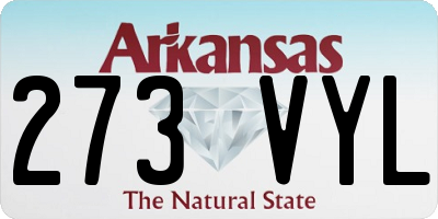 AR license plate 273VYL