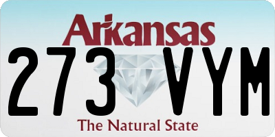 AR license plate 273VYM