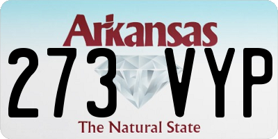 AR license plate 273VYP