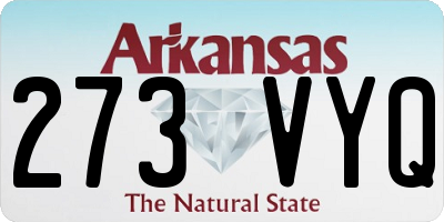 AR license plate 273VYQ