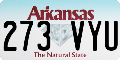 AR license plate 273VYU