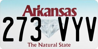 AR license plate 273VYV