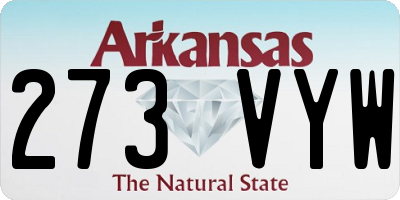 AR license plate 273VYW