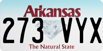 AR license plate 273VYX