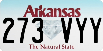AR license plate 273VYY