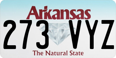AR license plate 273VYZ