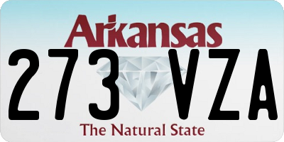 AR license plate 273VZA