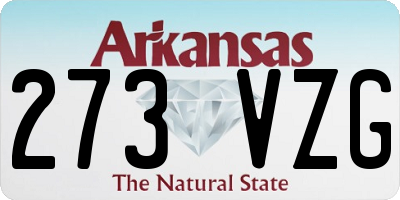 AR license plate 273VZG