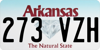 AR license plate 273VZH