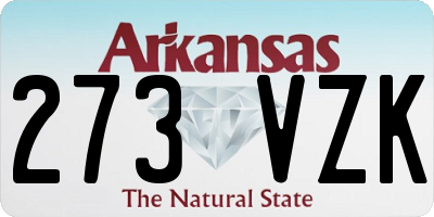 AR license plate 273VZK