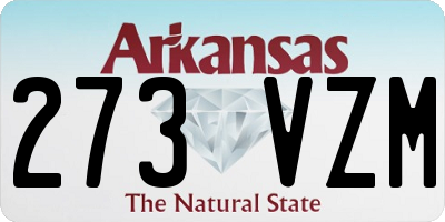 AR license plate 273VZM
