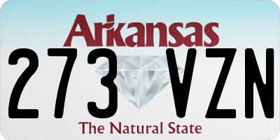 AR license plate 273VZN