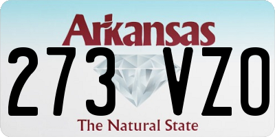 AR license plate 273VZO