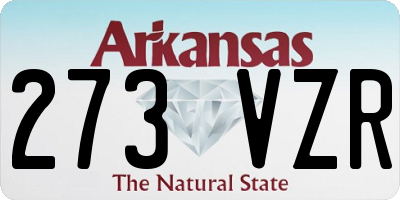 AR license plate 273VZR