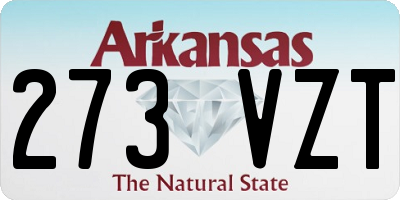 AR license plate 273VZT