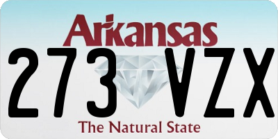 AR license plate 273VZX