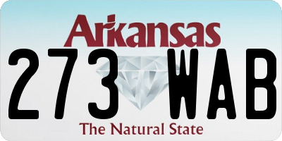 AR license plate 273WAB