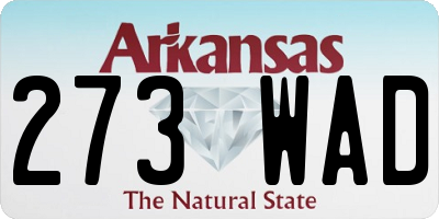 AR license plate 273WAD