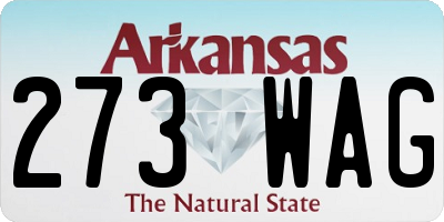 AR license plate 273WAG