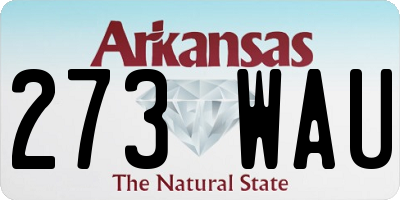 AR license plate 273WAU
