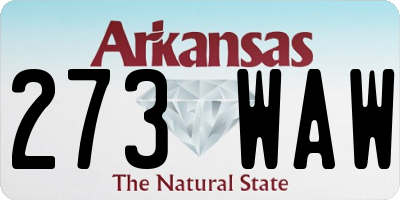 AR license plate 273WAW