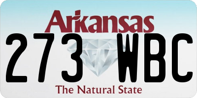 AR license plate 273WBC