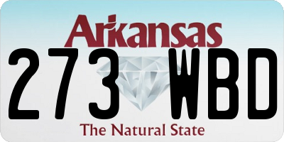 AR license plate 273WBD