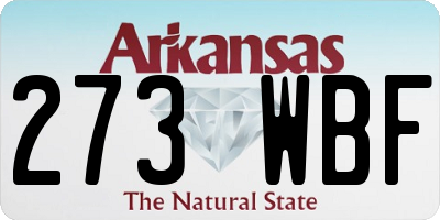 AR license plate 273WBF