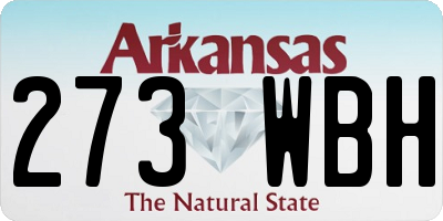 AR license plate 273WBH