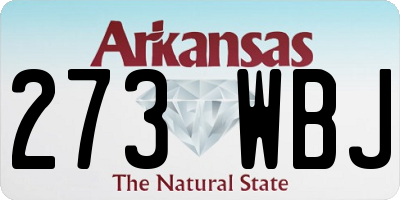 AR license plate 273WBJ