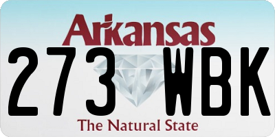 AR license plate 273WBK