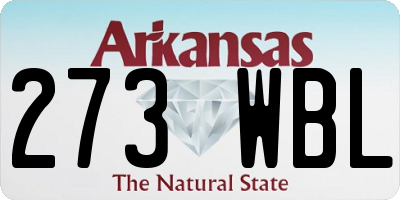 AR license plate 273WBL