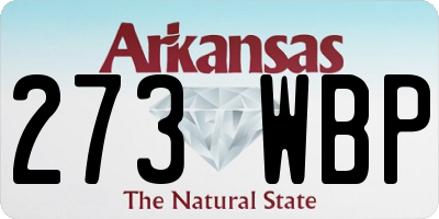 AR license plate 273WBP