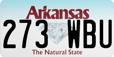 AR license plate 273WBU