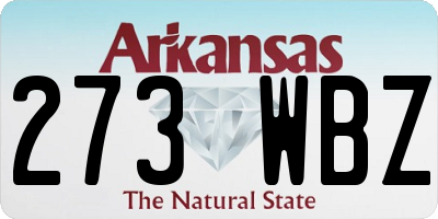 AR license plate 273WBZ