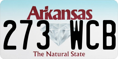 AR license plate 273WCB
