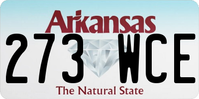 AR license plate 273WCE