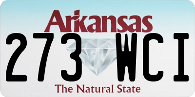 AR license plate 273WCI