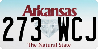 AR license plate 273WCJ