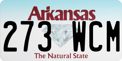 AR license plate 273WCM