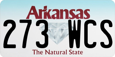 AR license plate 273WCS