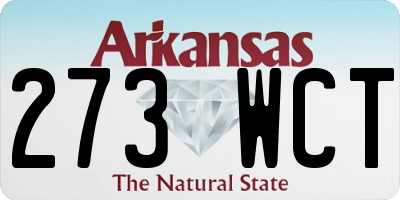 AR license plate 273WCT