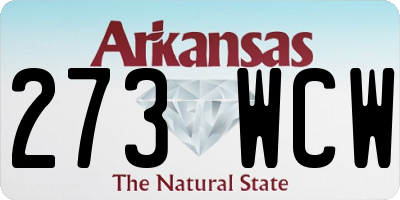 AR license plate 273WCW