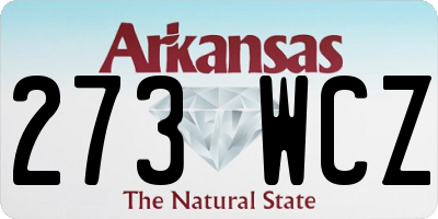 AR license plate 273WCZ