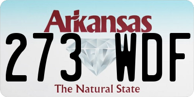 AR license plate 273WDF