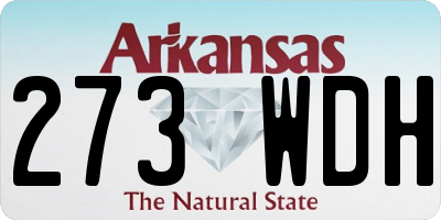 AR license plate 273WDH