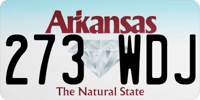 AR license plate 273WDJ
