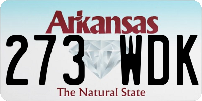 AR license plate 273WDK