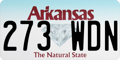 AR license plate 273WDN